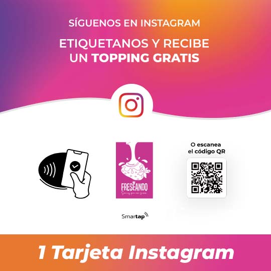 1 Tarjeta de Instagram (50% descuento)