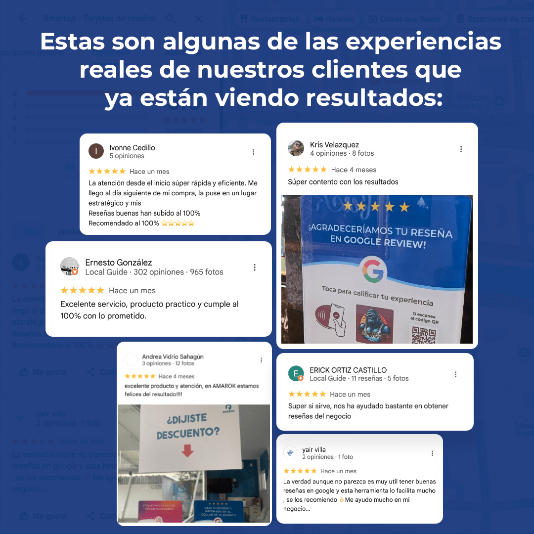 Tarjeta de reseñas Google