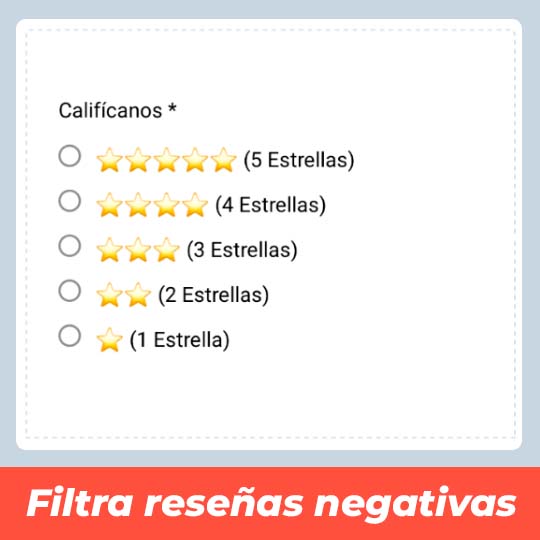 Filtrador de reseñas negativas